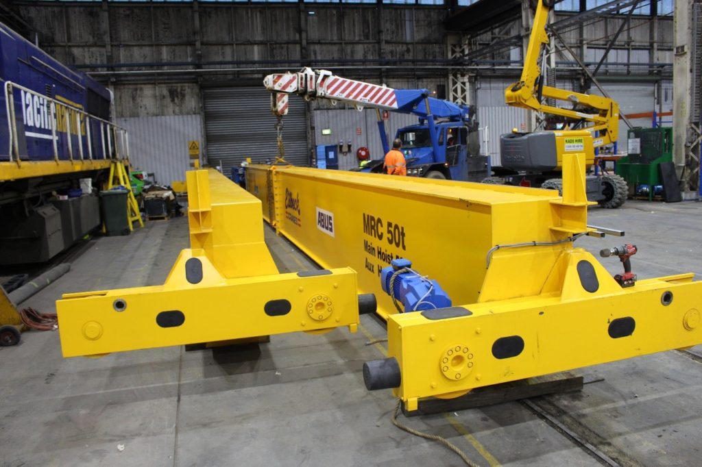 West Crane Services 50t /10t overhead gantry crane installation in