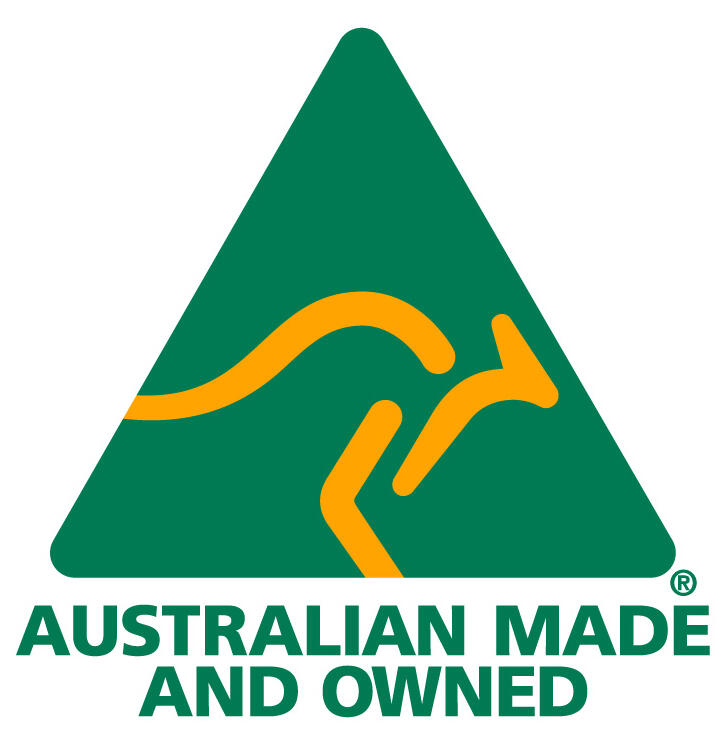 Australian made and owned logo